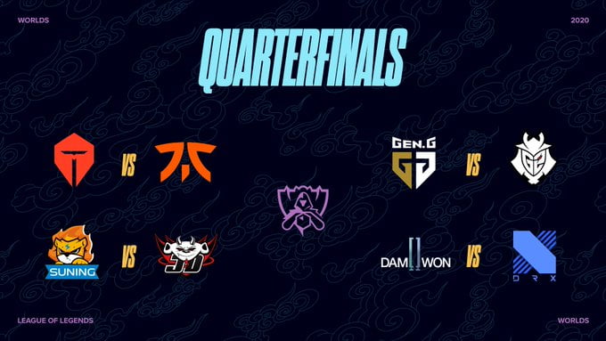 Worlds 2020 Çeyrek Final Aşaması Eşleşmeleri