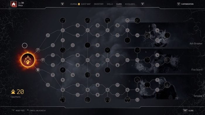 Outriders Skill Trees